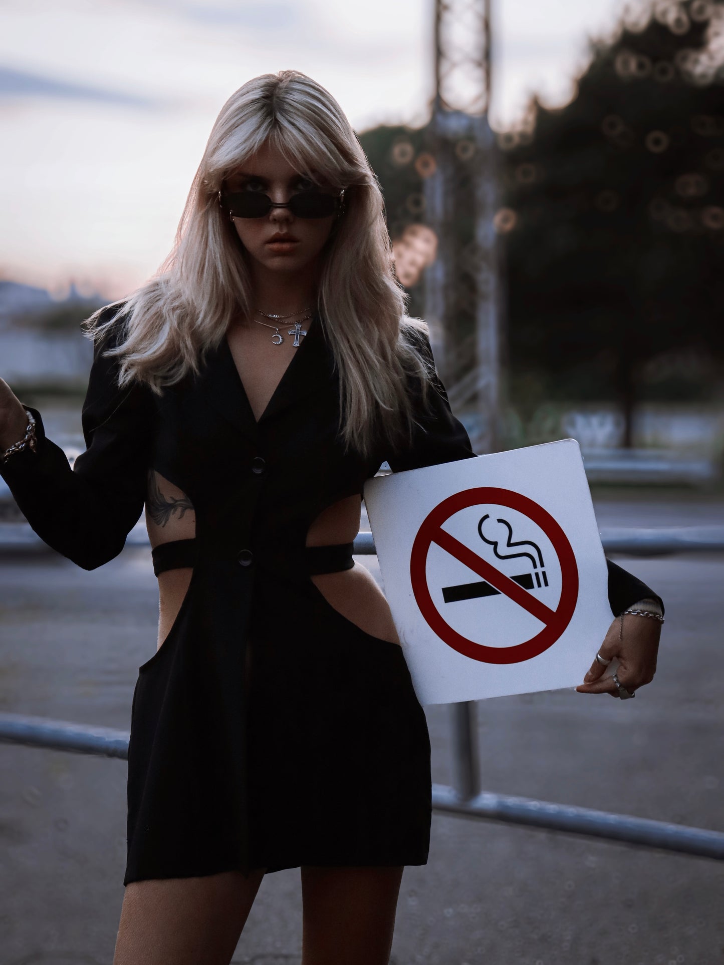 Nightfall Side Cut DressBlazer