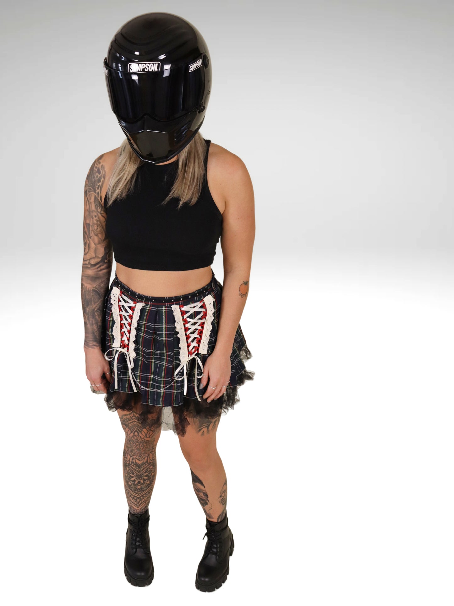 Carrot-pleated Reworked Skirt