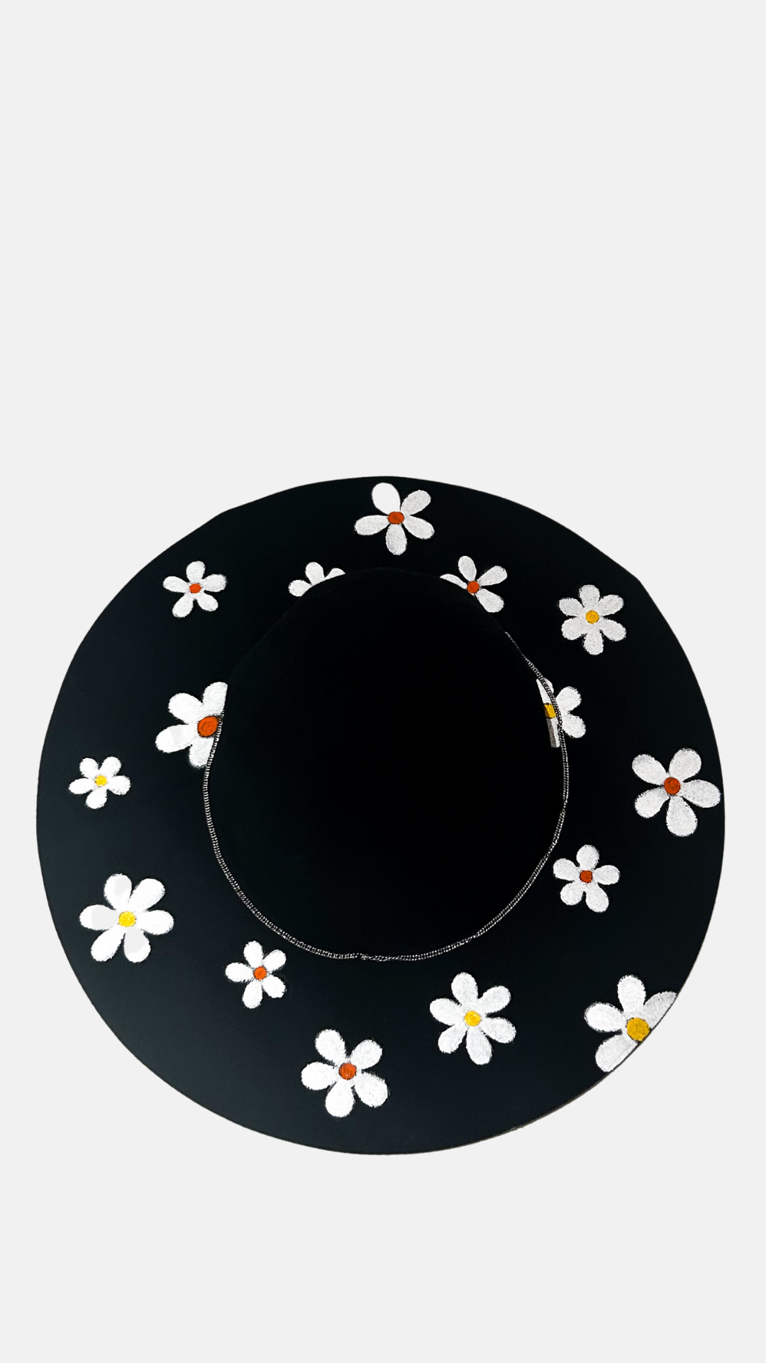 Black daisy Hat