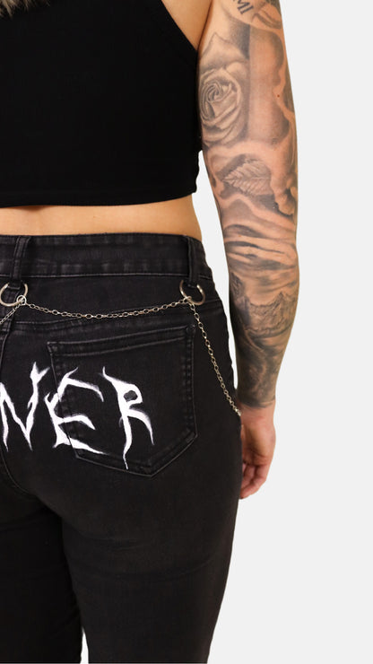 Born A Sinner Black Jeans