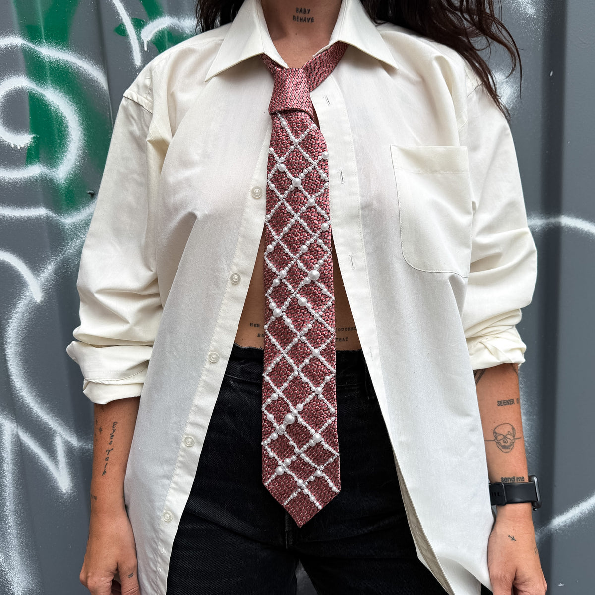 R01 / No.13 - Pink Pearl Tie