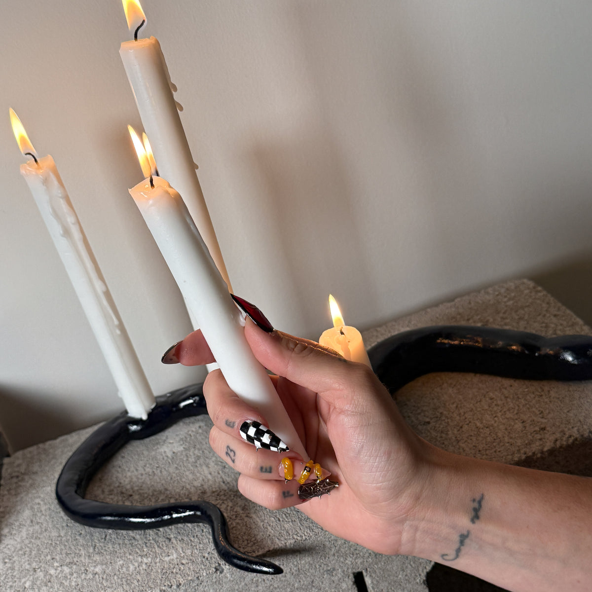R02 / No.12 - Snake Candle Holder