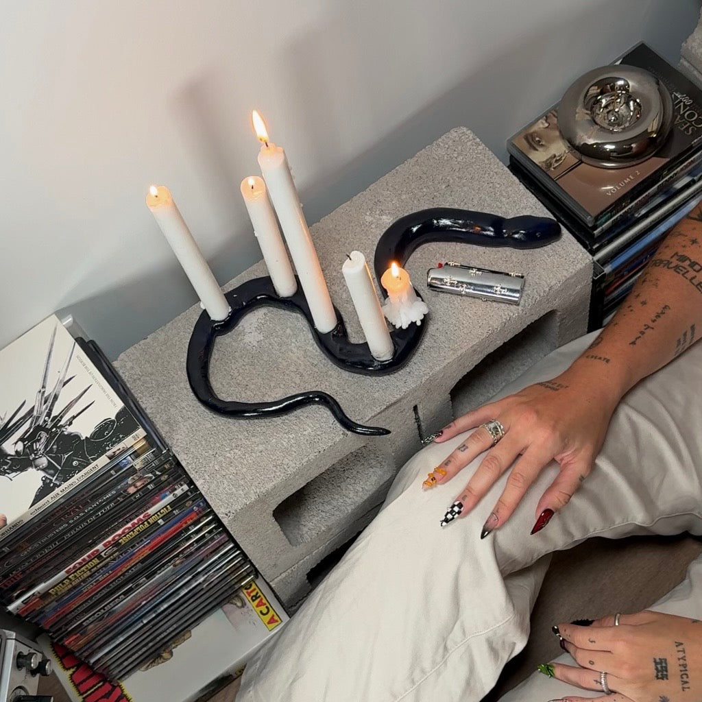 R02 / No.12 - Snake Candle Holder
