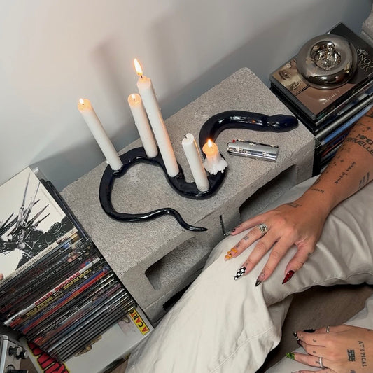 R02 / No.12 - Snake Candle Holder