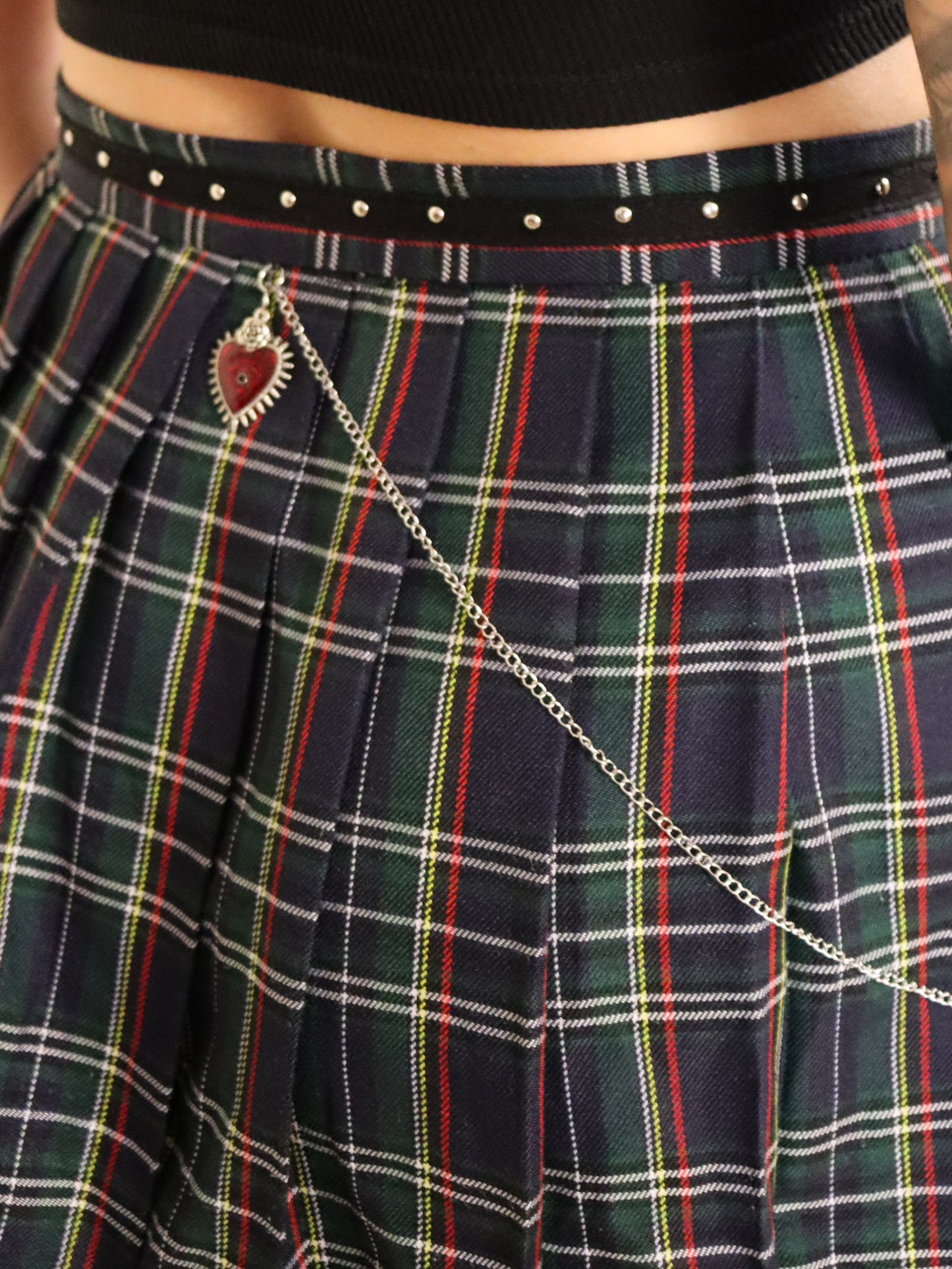 Carrot-pleated  Reworked Skirt